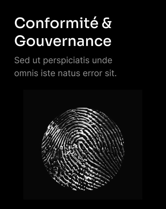 Conformité & Gouvernance